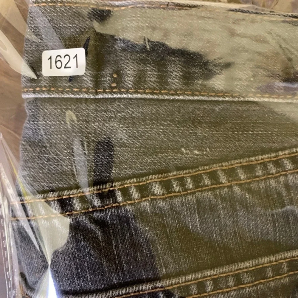 Levis 501 Mens Original Fit‎ Button Fly Faded Black Jeans 34x27 Straight Leg